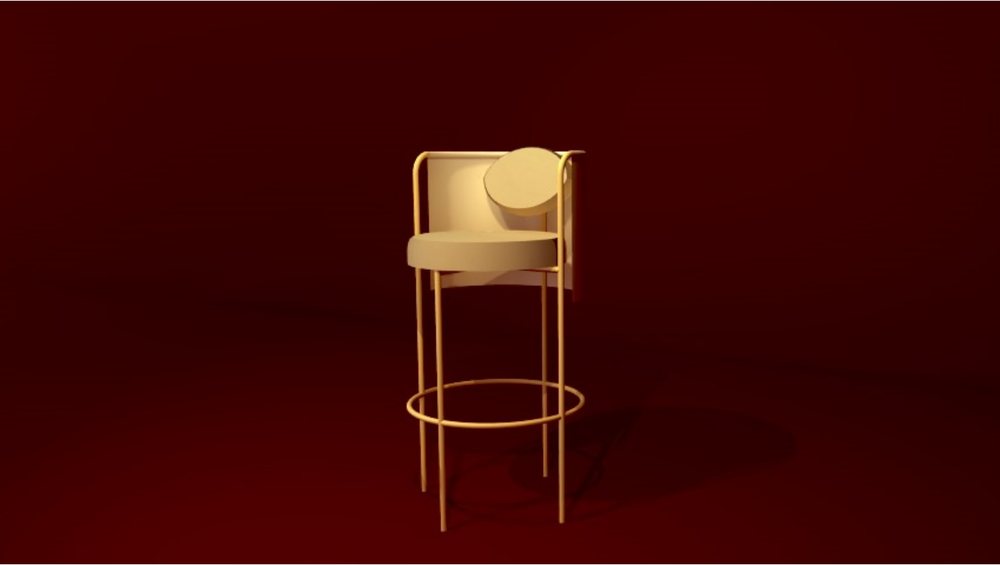 Render oficial da Banqueta Luisa Accorsi